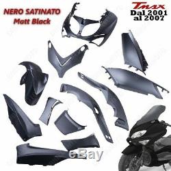 Set 12 Parts Fairing T Max 500 Tmax 2001/2007 Black Matte Satin Sport Fairing