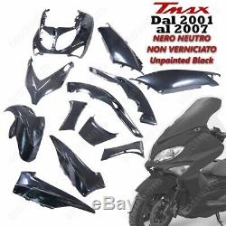 Set 12 Parts Fairing T Max 500 Tmax 2001/2007 Black Neutral Version Sport