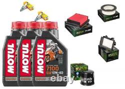 Set / Maintenance Yamaha TMAX-530 T-Max From 2017 2018 Motul 7100 Oil