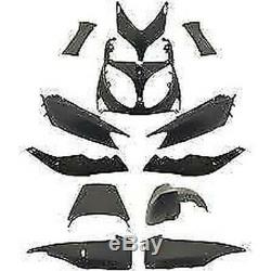 Set Plastic Fairing Yamaha Tmax T Max 500 2001 2007 Painted Black Polished