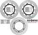 Set Of 3 Front And Rear Brake Discs For Yamaha T Max Tmax 500 2004-2007