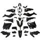 Set Of Black Polished Plastic Fairings For Yamaha Tmax T-max 530 2015 2016 29 Pcs