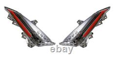 Transparent LED Front Turn Signals Pair for Yamaha Tmax T Max 500 2008-2011