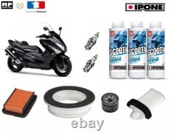 YAMAHA 500 T-max Maintenance Kit 2008-2011 tmax Air Filter Oil Spark Plug IPONE