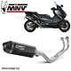 Yamaha T-max 560 2020 2021 Full Exhaust System Speed Edge Mivv Black