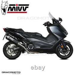 YAMAHA T-MAX 560 2020 2021 Full Exhaust System Speed Edge MIVV Black