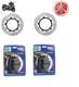 Yamaha T-max 500 2004 2005 2006 2007 Pair Front Brake Discs With Pads