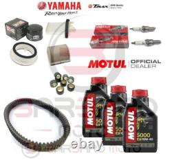 Yamaha T-Max 500 2004-2007 Maintenance Kit: Oil, Spark Plugs, Filters, Belt, Rollers