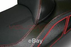 Yamaha T-max 530 2012-2014 Design Volcano Seat Cover Black Red Anti Extra Grip