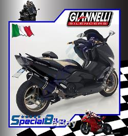 Yamaha Yp 500 T-max Complete Exhaust System 2008 2011 Giannelli Ipersport Black