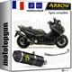 Arrow Ligne Complete Approuve Rc Race-tech Noir C Yamaha Tmax T-max 530 2014 14