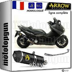 Arrow Ligne Complete Approuve Rc Race-tech Noir C Yamaha Tmax T-max 530 2015 15