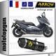 Arrow Pot Echappement Approuve Race-tech Noir C Yamaha Tmax T-max 500 Yp 2010 10