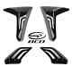 Cache Feu Clignotant Bcd Yamaha Tmax 530 T-max 2017 Sx Dx Std Noir Brillant Neuf
