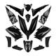 Carrosserie-carenage Maxiscooter Adaptable Yamaha 530 Tmax 2015+2016 Noir