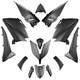 Carrosserie-carenage Maxiscooter Adaptable Yamaha 530 Tmax 2015+2016 Noir Mat K