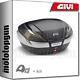 Givi Top Case Maxia 4 V56nnt + Porte-paquet Yamaha Tmax T-max 530 2015 15