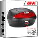 Givi Valise Top Case Monolock E450n Simply Ii For Yamaha T-max Tmax 500 2011 11