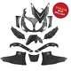 Kit Carenage Plastique 12 Pieces Noir Black Brillant Yamaha Tmax T Max 500 2001