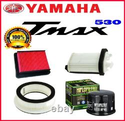 Kit/Tagliando Yamaha TMAX-530 T-MAX 2012 2015 Huile Motul 7100 Filtres Bougies