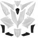 Kit Carenage Carrosserie 14 Coques Yamaha T-max 530 2014-2016 Blanc Comp&eacute;tition