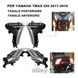 LED Clignotant Feux Avant Feu Arrière Pour Yamaha TMAX 530 T MAX 2017-2019 2018