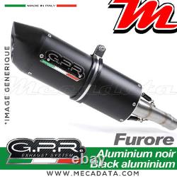 Ligne complète échappement GPR FURORE Aluminium noir YAMAHA T-MAX 500 2010