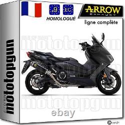 Ligne complete hom open tit noir c indy arrow pour yamaha tmax t-max 560 2020 20