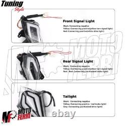 MF7255 Kit Clignotants + Stop Avant Arrière Fumé Led Yamaha TMax 530 2012-2016