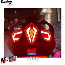 MF7255 Kit Clignotants + Stop Avant Arrière Fumé Led Yamaha TMax 530 2012-2016