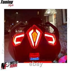 MF7255 Set Clignotants + Stop LED avant Arrière Fumée YAMAHA Tmax 530 2012/2016
