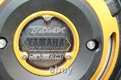 Paire Couvercles Carter Ronds Noir Yamaha T Max Tmax 530 20172019 Tmax 560 2020