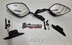 Paire de Rétroviseurs De Guidon pour Yamaha Tmax T-Max 530/560 2012 Au 2021