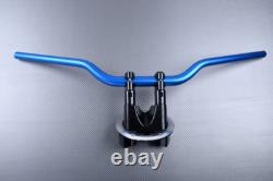 Pontets Riser avec Guidon Alu-Bleu YAMAHA TMAX 560 / TECH MAX SJ18 2020-2021