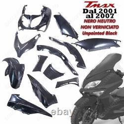 Set 12 Pièces Carénage T Max Tmax 500 2001/2007 Noir Neutre Version Sports
