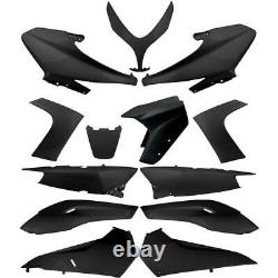 Set 13 Pièces Carénage Yamaha Tmax 500 2008/2011 Noir Poli T-Max