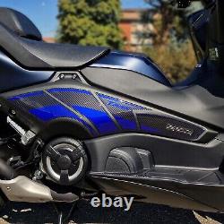 Set Autocollants Résine 3D Compatible Avec Moto YAMAHA T Max TMAX 560 2022 Bleu