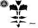 Set Carénage Yamaha Tmax T Max 530 Noir Poli 10 Pièces 2012 2013 2014 2015