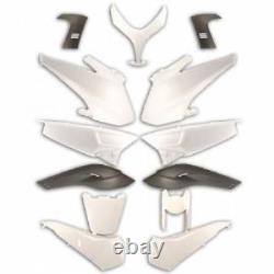 Set Coques Carénage Yamaha Tmax T Max 500 Blanc Brillant 2008-2009-2010-2011