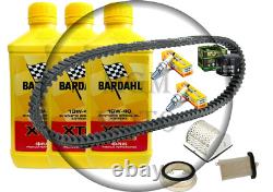 Set Entretien Yamaha Tmax 500 2001/2007 Bardahl 10W40 Filtres Bougies Courroie