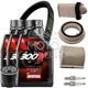 Set Entretien Pour Yamaha T-max 500 2001/2007 Huile Courroie Bougies + Filtres