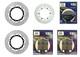 Set Frein Yamaha T Max 500 2008 2011 Complet 3 Disques Avant Flottant Plaquettes